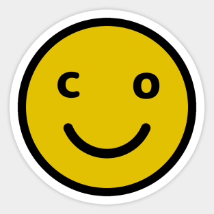 Colorado Smiley Face Sticker